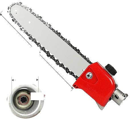 Strimmer, High Branches Chain Saw Lawn Mower Weeder Hedge Accessories Cutter Brush Parts 12/10 Gear Head Gearbox Tree Pole Chainsaw(26mm 9 T 12-inch)