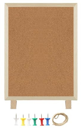 MagiDeal Korktafel zum Aufhängen, Pinn, Planungspläne, Memo- und Fotoanzeige, an der montierte Vision Boards für die Heimdekoration im Wohnzimmer, 30 Cm X 40 Cm