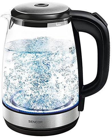 Sencor SWK 2080BK Hervidor eléctrico de Cristal 2L 2200W