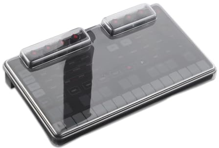 Decksaver Cover for IK Multimedia Uno Synth & Drum - Super-Durable Polycarbonate Protective lid in Smoked Clear Colour, Made in The UK - The Producers' Choice for Unbeatable Protection