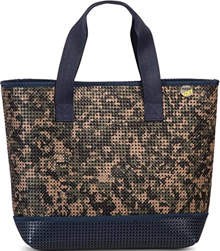 Fabrizio Shopper Punta Loft Damen 21 Liter braun/Navy