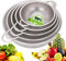 Sieb Edelstahl Set - Feines Sieb Edelstahl mit Griff - Netzsieb, Siebe Set für Küche, Pasta, Gemüse, Reis, Obst, Lebensmittel, spülmaschinenfest, 5er-Set (19,1 cm/22,1 cm/24,9 cm/29 cm/31 cm)