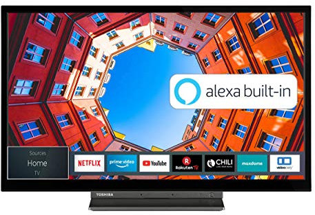 Toshiba 32LK3C63DA TV de 32 pulgadas (Full HD, Smart TV, Prime Video/Netflix, Alexa integrado, Bluetooth, WiFi, sintonizador triple), negro