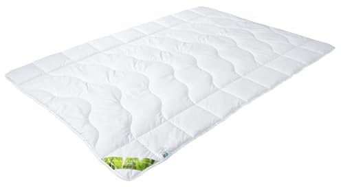 EVE wonderful sleeping Sommerbett Bettdecke 135x200cm, mit Bezug aus feiner Microfaser & Aloe Vera, leicht & bis 60°C waschbar, dünne Sommerdecke für den Sommer, OEKO-TEX 100, für Allergiker geeignet