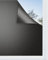 Panorama Fensterfolie Schwarz 120x300 cm - Milchglasfolie Selbstklebend Fenster - Klebefolie