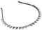 Froiny 1 Stück Mode Coole Metall Stirnband Spike Nieten Nannte Band Partei Punk Haarclips Gothic Stil