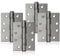UAP 4 Set of Ball Bearing Door Hinges 4 Inch (100mm x 75mm) – Mild Steel Butt Hinges, Heavy Duty for External & Internal Doors, Residential & Commercial (4 Pack, Satin Chrome Plated)