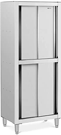 Royal Catering RCDC-80 Armoire haute en inox pour la cuisine sur pied 800 x 500 x 1 800 mm
