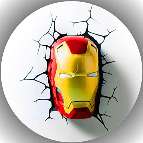 Premium Esspapier Oblate Tortenbild, Essbares Foto für Torten, Tortenaufleger Ø 20cm Iron Man T28