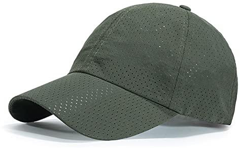 CAMICALMI Baseballkappe Unisex Sport Laufen Tennis Verstellbar Atmungsaktiv Schnelltrocknend Outdoor