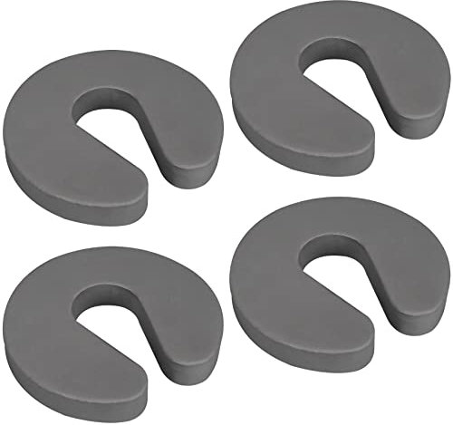 4 Pcs Door Finger Guards, Safety Protective Door Stopper, Foam Child Safety Door Stopper (Grey)