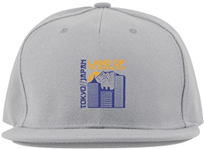 Maikomanija Tokyo Japan The Land of The Rising Sun Capital Cotton Flat Visor Fullcap Baseball Cap Trucker Hat Unisex Sport Breathable, grau, Einheitsgröße