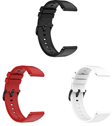 3 cinturini compatibili con Honor MagicWatch 2 da 46 mm, per lo sport, impermeabili, in silicone, per Honor MagicWatch 2 da 46 mm