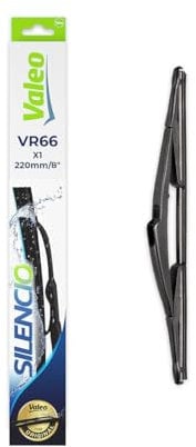 VALEO Silencio Wiper - VR66 - All-Seasons Durable, Resistant, Perfect Fit Conventional Wiper Blade 220mm - Rear - 1 Wiper Blade - 574444