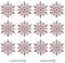 12pcs Christmas Snowflakes Festive Garland - 10cm Glitter Snowflake Hanging Decoration - Holiday Season, Winter Wonderland Xmas Home Décor - Rose Gold