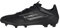 adidas Unisex F50 League Football Boots Firm Ground, Core Black/Iron Metallic/Gold, 43 1/3 EU