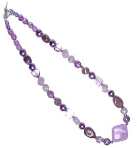 SSH-Design - kurze Kette Collier - violett -
