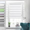 Doppelrollo Klemmfix ohne Bohren Rollos für Fenster ohne Bohren Weiß 80x150cm-Stoffbreite 76cm Klemmrollos Fenster Rollo innen ohne Bohren Lichtdurchlässig