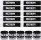 jiawaggag 10 Stück Security armbinden Set armbinde Klett Binde Armband schwarz Security Patch Klett für Sportveranstaltungen 35 * 7cm