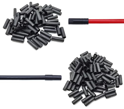 Schaltzug Endkappe,Endkappen Hülsen Bremszug,100pcs Fahrrad-Bremskabelkappen,100pcs Schaltzug Endkappen,Endkappe Bremszug,Kabelendhülsen Fahrradkabe,Fahrrad Bremskabel Kappen,Fahrrad Kabel Endkappen