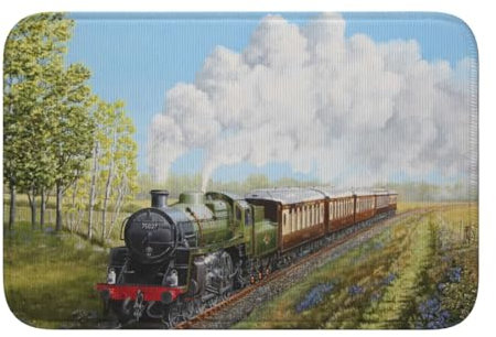 FUkker Dampfzug und Eisenbahn, Fußmatte, rutschfeste Fußmatten für den Innenbereich, Außenterrassenteppich, Saummatte 40x60 cm für die Küche