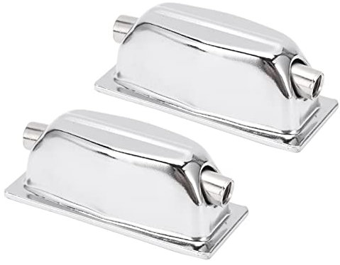 2PCS Drum Lug Snare Drum Lug Snare Drum Ohrtrommeln Silber Single End Drum Lugs Snare Drum Claw Angepasste Dichtheit und Lockerheit des Trommelfells (WC27F)