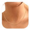 Suplight Goldkette ohne Anhänger Charm Choker Kette Gliederkette Damen statement Edelstahl Panzerkette 2mm dünne Collier Wasserfest Rolokette 63cn lang Halsreif Geschenk für Muttertag