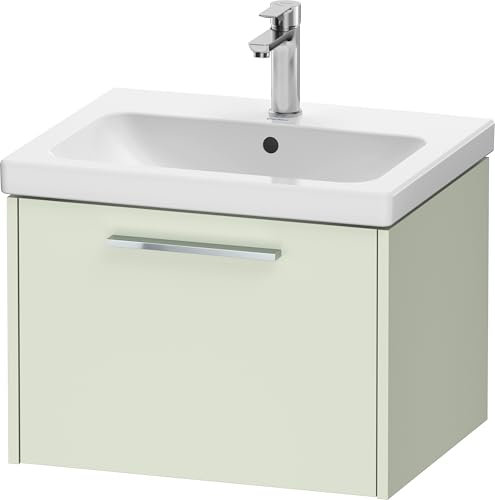 Duravit D-Code Waschtischunterbau, 1 Auszug, 584x460mm, mit Griff, DC4665010HH0000, Farbe: Blassgrün Matt