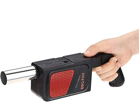 Akku-Laubbläser,Laubbläser BBQ-Ventilator-Luft-Gebläse Elektrohand Bentilator Bellows for Barbecue Outdoor-Camping-Picknick-Grill-Werkzeug-Kochen