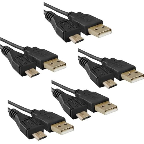 SOKANA USB Cable 2.0 for Charge and Data Transfer (5 X USB A Male to Micro B)