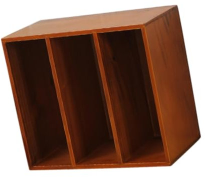 Portalibri in legno, stile vintage, a 3 strati, per documenti, riviste, documenti, per scrivania, lavoro, studio, forniture per ufficio