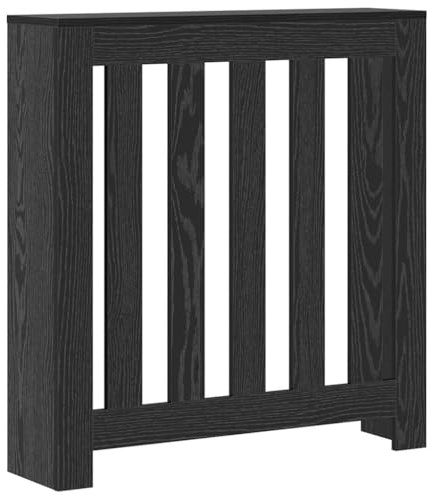 Cache Radiateur, Couvre Chauffage Couverture Radiateur Cache-Radiateur Chêne noir 78 x 20 x 82 cm