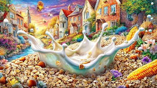 Avena Sativa Puzzle 1000 Teile - Schwer Schwierig HerausForderndes Bildungsspiel Geschenk Für Erwachsene und Kinder 38x52/1000pcs