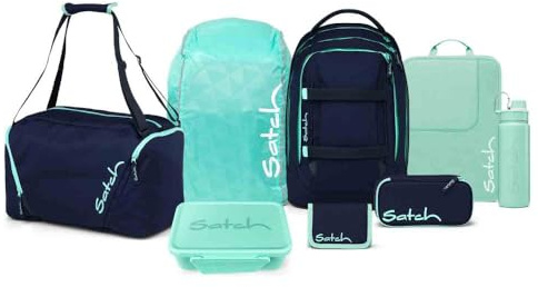 Satch Pack Kollektor Edition Schulrucksack Set 8tlg. (Ocean Mint)