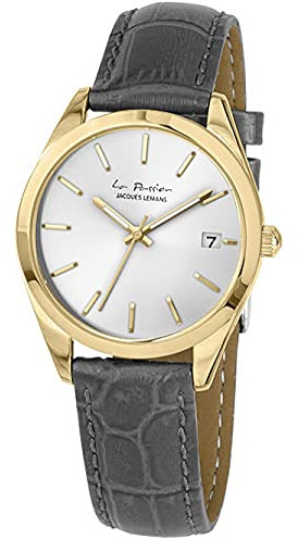 Jacques Lemans DamenArmbanduhr Analog Quarz Leder LP-132K