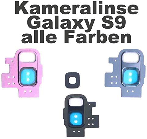 Kamera Linse (Glas) mit Rahmen (hinten) passend für Samsung Galaxy S9 G960F, Farbe:Gold
