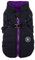 Norbi Haustier Warme Jacke Kleine Hunde Weste Geschirr Welpen Winter 2 in 1 Outfit Kaltwettermantel (M, Schwarz)