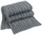 Beechfield B499 Cable Knit Melange Scarf - Light Grey