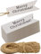 HOMETOOLS 100 Kraftpapier Geschenk-Anhänger, mit 10m Jute-Schnur, Merry Christmas - weiß