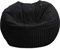rucomfy Beanbags Jumbo Cord Kids Mini-Slouch Bean Bag Chair - Childrens Bedroom Playroom Furniture and Fun Decor. Arrives with Filling and Machine Washable - 60 x 80cm (Black, Beanbag only)