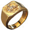 PAURO Herren Edelstahl Personalisierte Vintage Skorpion Ring Punk Stil Gold Größe 57 (18.1)