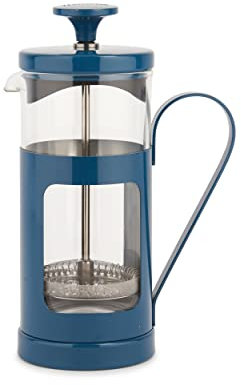 La Cafetière Monaco Glass/Stainless Steel Cafetière 3 Cup (Blue)