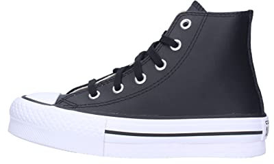 Converse CHUCK TAYLOR ALL STAR LIFT PLATFORM LEATHER Sneaker Nero Da Bambino A01015C