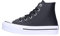Converse CHUCK TAYLOR ALL STAR LIFT PLATFORM LEATHER Sneaker Nero Da Bambino A01015C