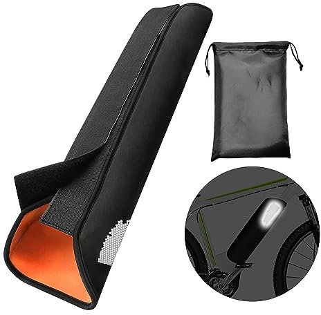 CHEVVY Couvercle de Batterie de Vélo Électrique pour Circonférence de Tube de 28 à 32cm Housse de Protection de Batterie Néoprène Protection de Batterie - avec Sac de Rangement