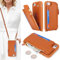 SailorTech Coque pour iPhone 7/8 Étui avec Porte-Cartes de crédit, Etui pour iPhone SE 2020/SE 2022 Housse avec Courroie de Cou Portefeuille avec Fentes pour Cartes de crédit-Marron