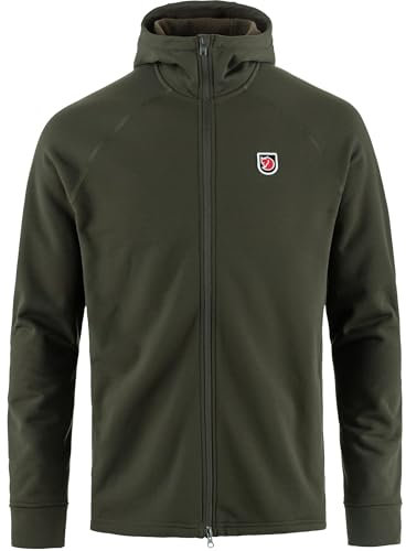 Fjällräven Herren Expedition Fleece Hoodie Jacke, Deep Forest, L
