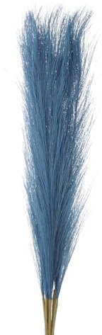 QUARKZMAN Lot de 8 Fausses Herbes de la Pampa, 55 cm, Fausses Herbes de la Pampa Moelleuses, Hautes, Artificielles, pour Salon, Fête, Vase Mural, Décoration de Mariage, Bleu