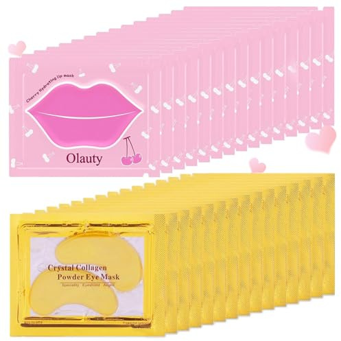 30 Pairs Eye Mask & Lip Mask,Bachelorette Party Favors Skin Care Bulk Gifts
