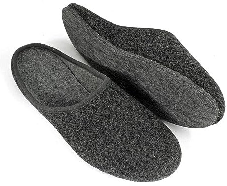Pantoffelmann - Pantofole in Feltro I Pantofole di Feltro Leggere con Suola in Feltro I Ciabatte da casa comode per Tutti i Giorni I Pantofole Calde Foderate I Pantofole da Uomo e da Donna